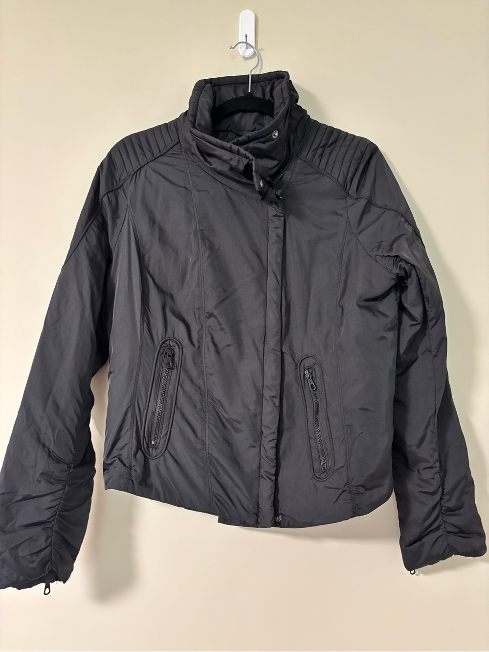 Vintage GAP moto High Collar puffer